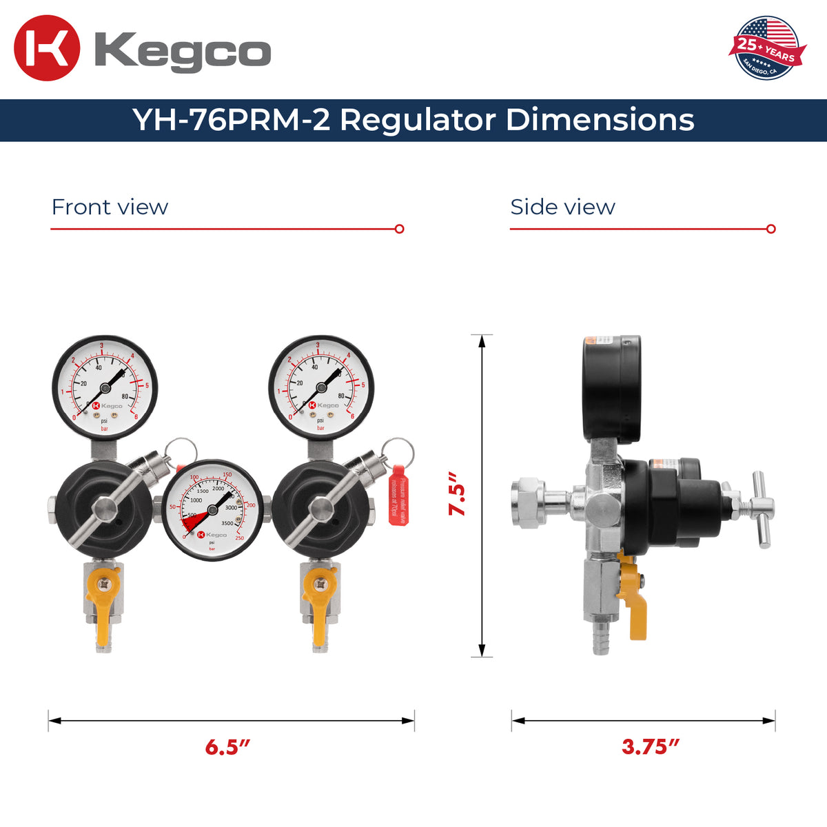 YH-76PRM-2 Dimensions