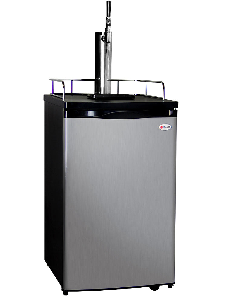 K199SS-G Guinness® Dispensing Kegerator with Black Cabinet and Stainless Steel Door