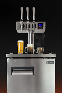 Kegco Z163-HDT-3S Triple Faucet Hot Draft Tap Coffee Keg Dispenser