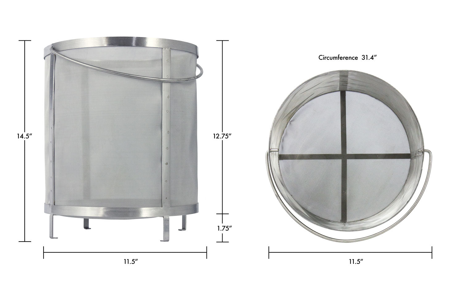 Filter Basket Dimensions