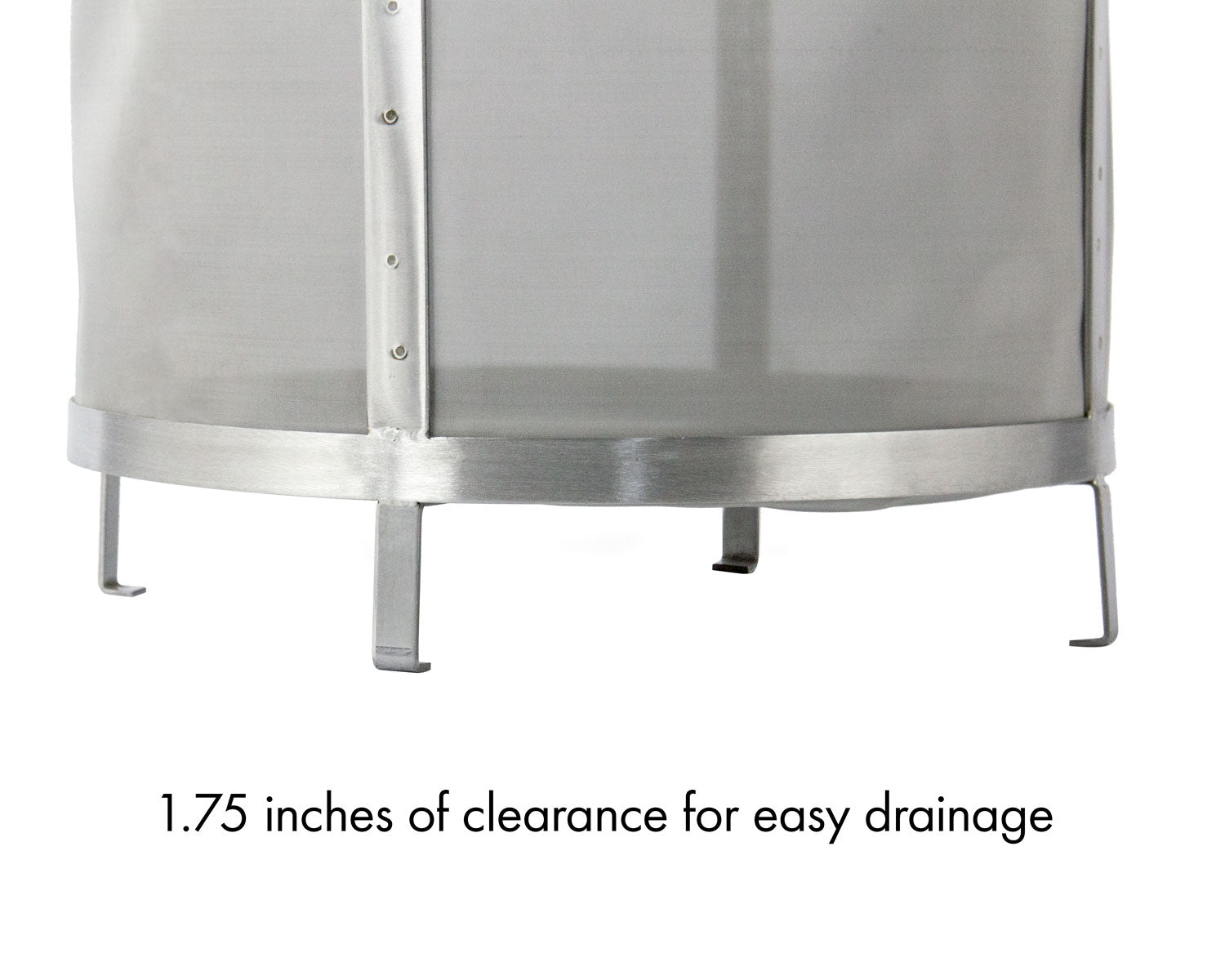 Four Stainless Steel Feet