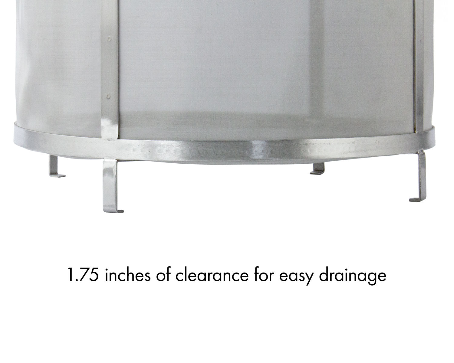 Four Stainless Steel Feet
