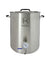 Brew Kettle - 15 Gallon - Thermometer & 2-Piece Ball Valve