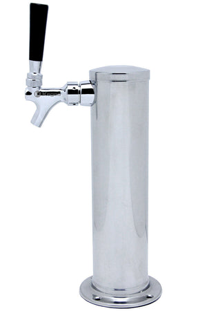 Polished SS 1-Faucet Draft Tower