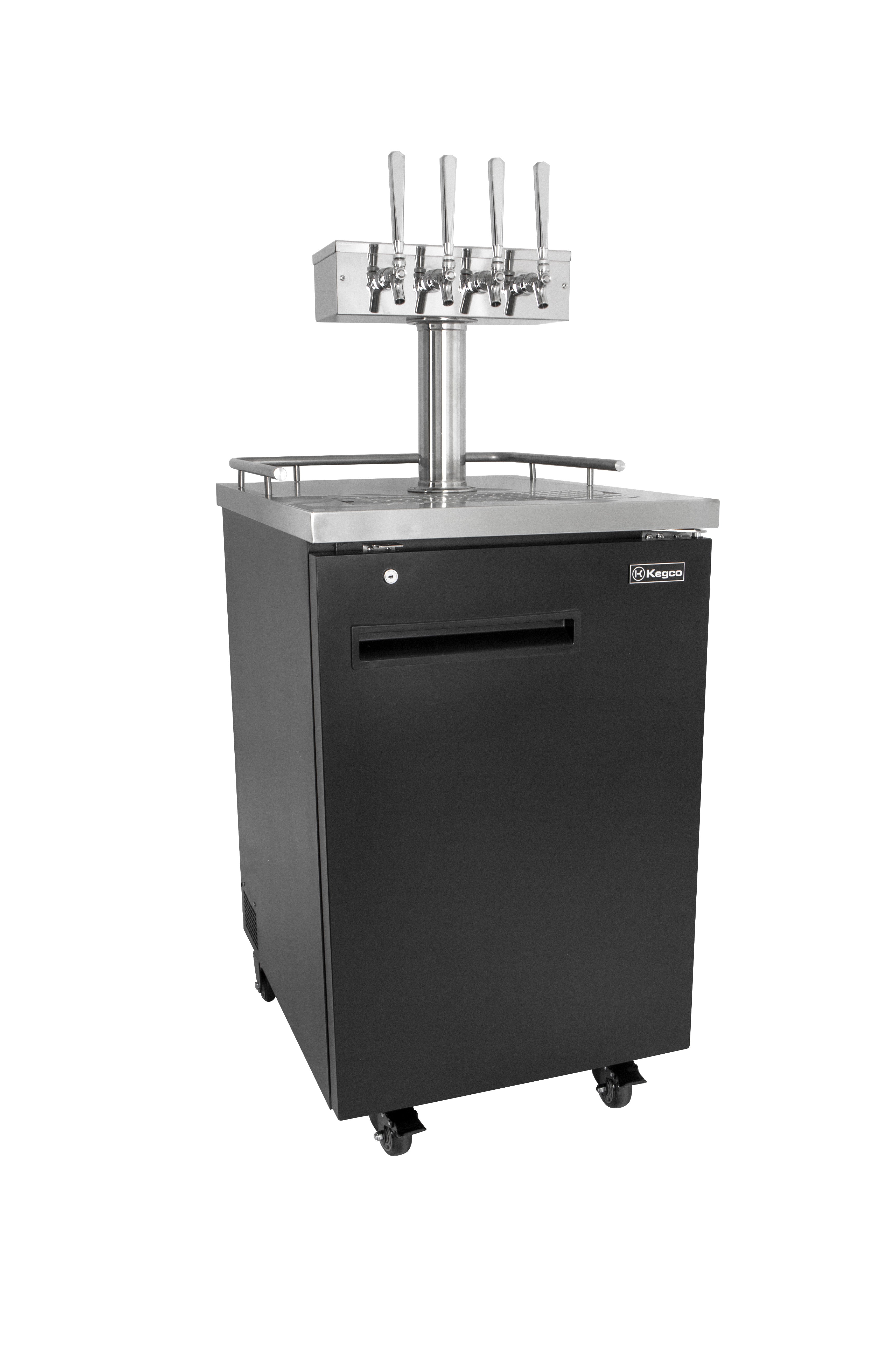 Kegco Four Faucet Kombucha Kegerator