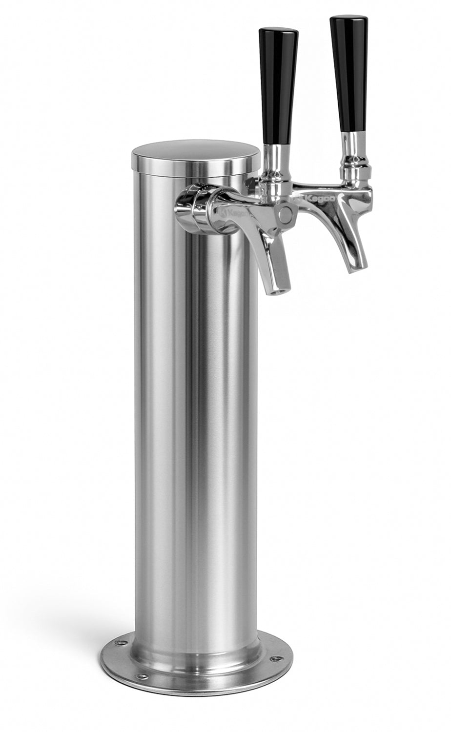 14" Polished Stainless Steel Infinity Draft Tower - All Stainless Contact