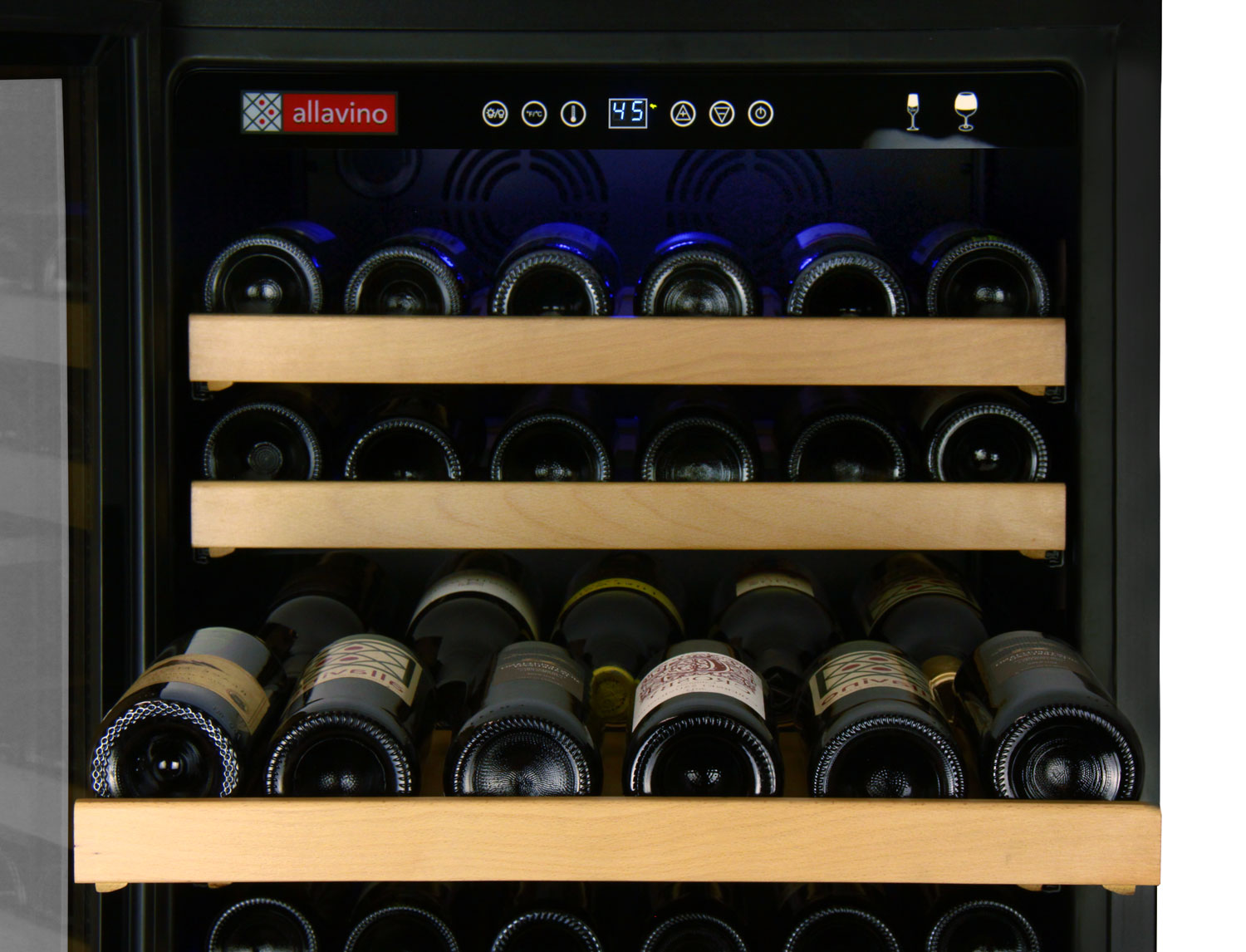 Cascading Wine Shelves