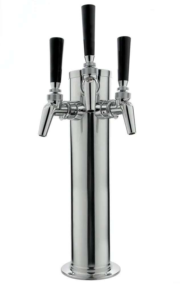 14" Polished Stainless Steel Draft Tower - Perlick Faucets