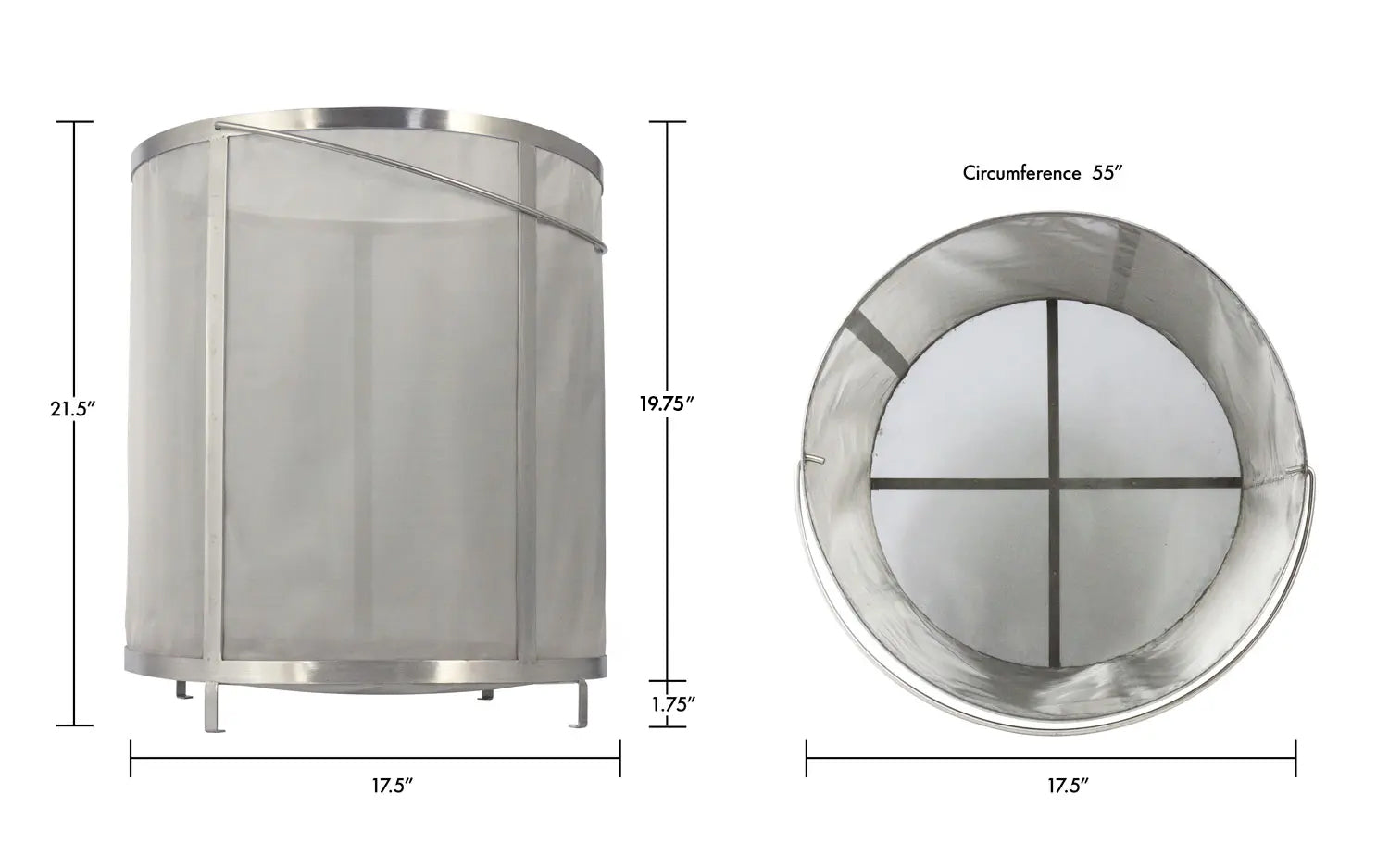 Filter Basket Dimensions