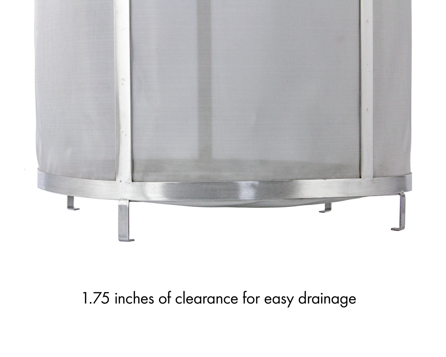 Four Stainless Steel Feet