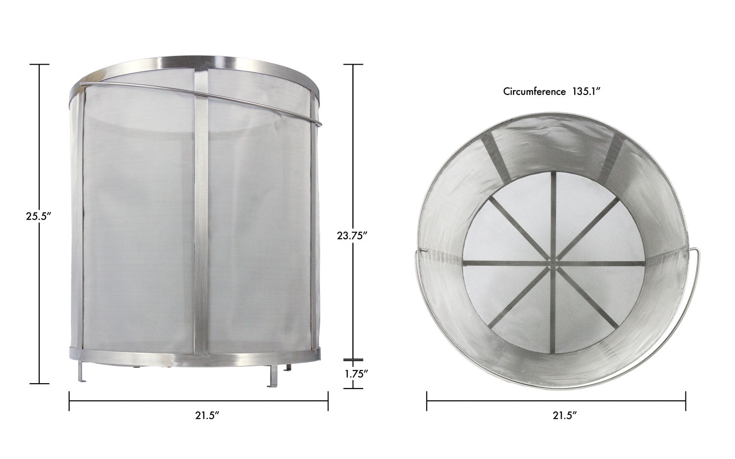 Filter Basket Dimensions