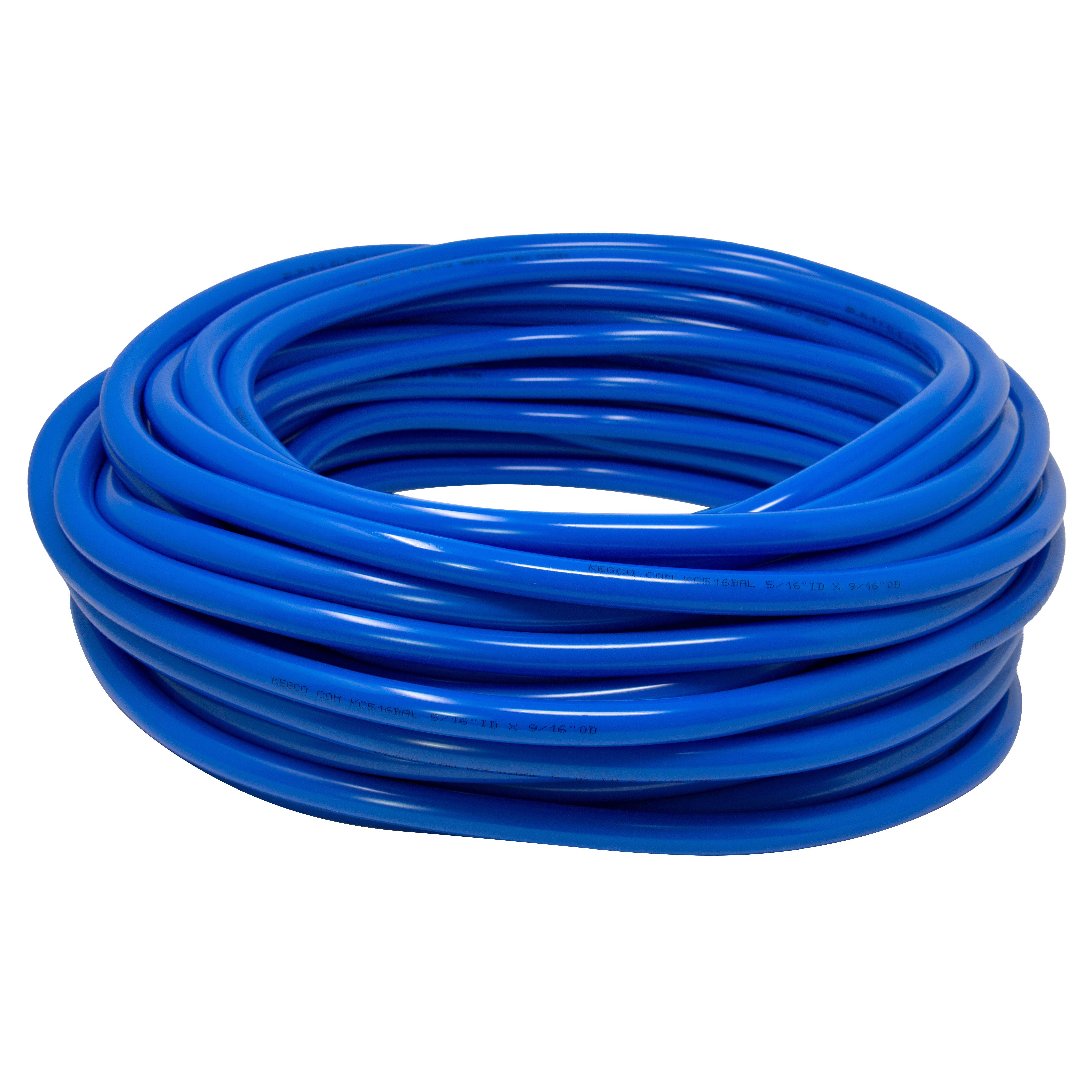 100 Foot Length of 5/16 Inch I.D. Blue Vinyl Air Line