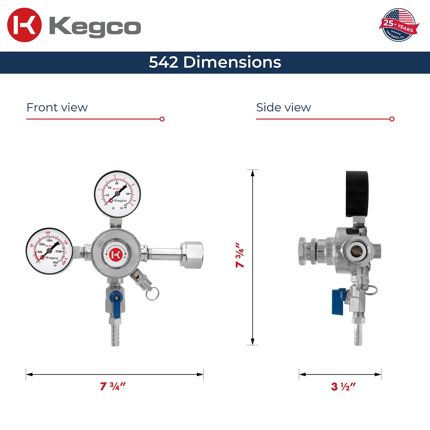 Pro Series Commercial Grade Double Gauge CO2 Regulator Pro Series Commercial Grade Double Gauge CO2 Regulator