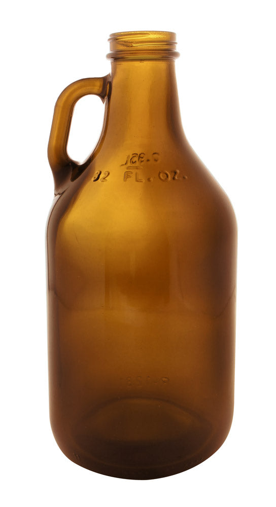64 oz. Amber Glass Beer Growler