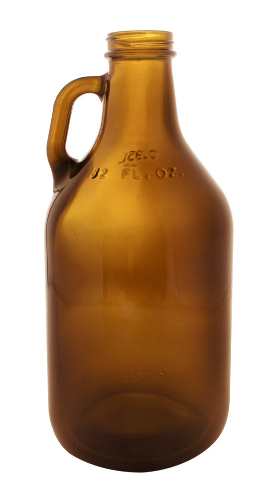 Libbey 64 oz. Amber Glass Beer Growler