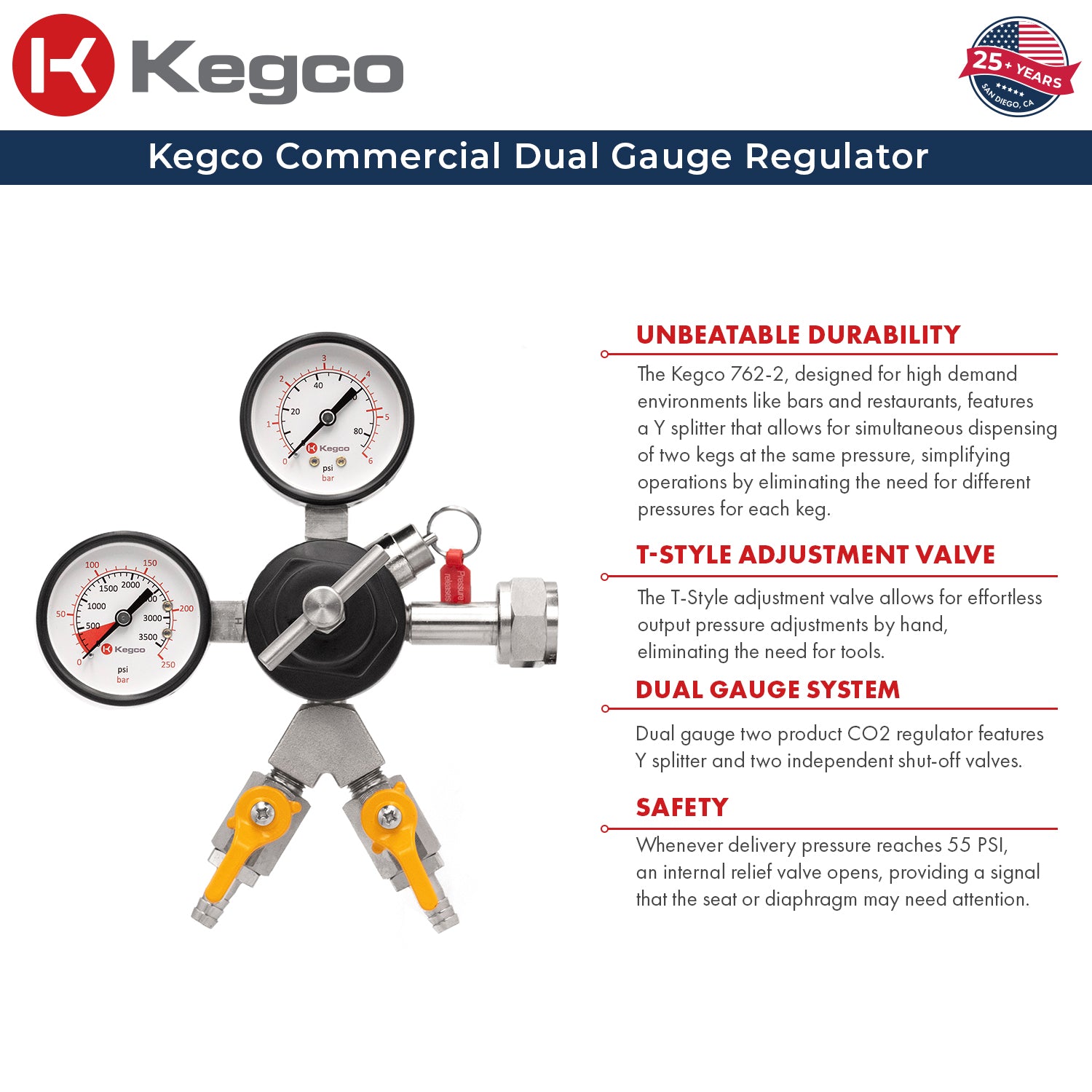 Kegco 762-2 Regulator - Info