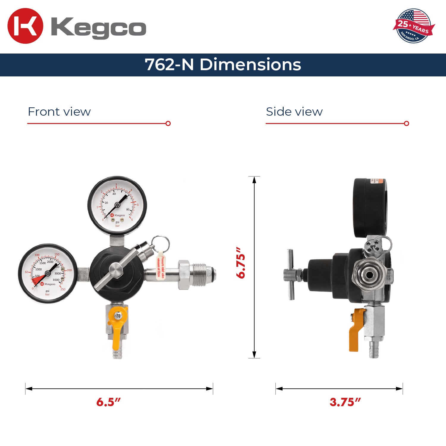 762-N Dimensions