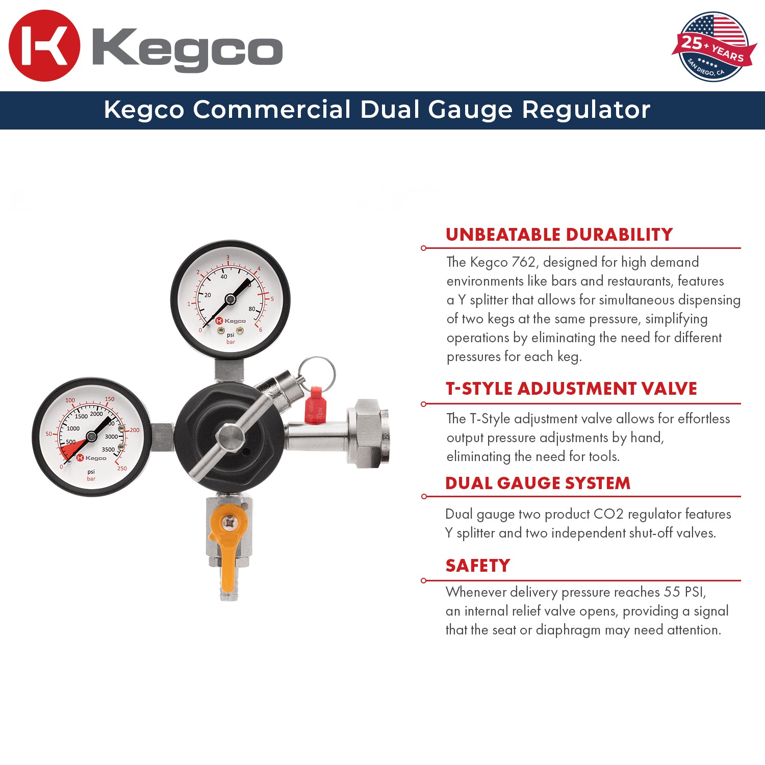 Kegco 762 Regulator - Info