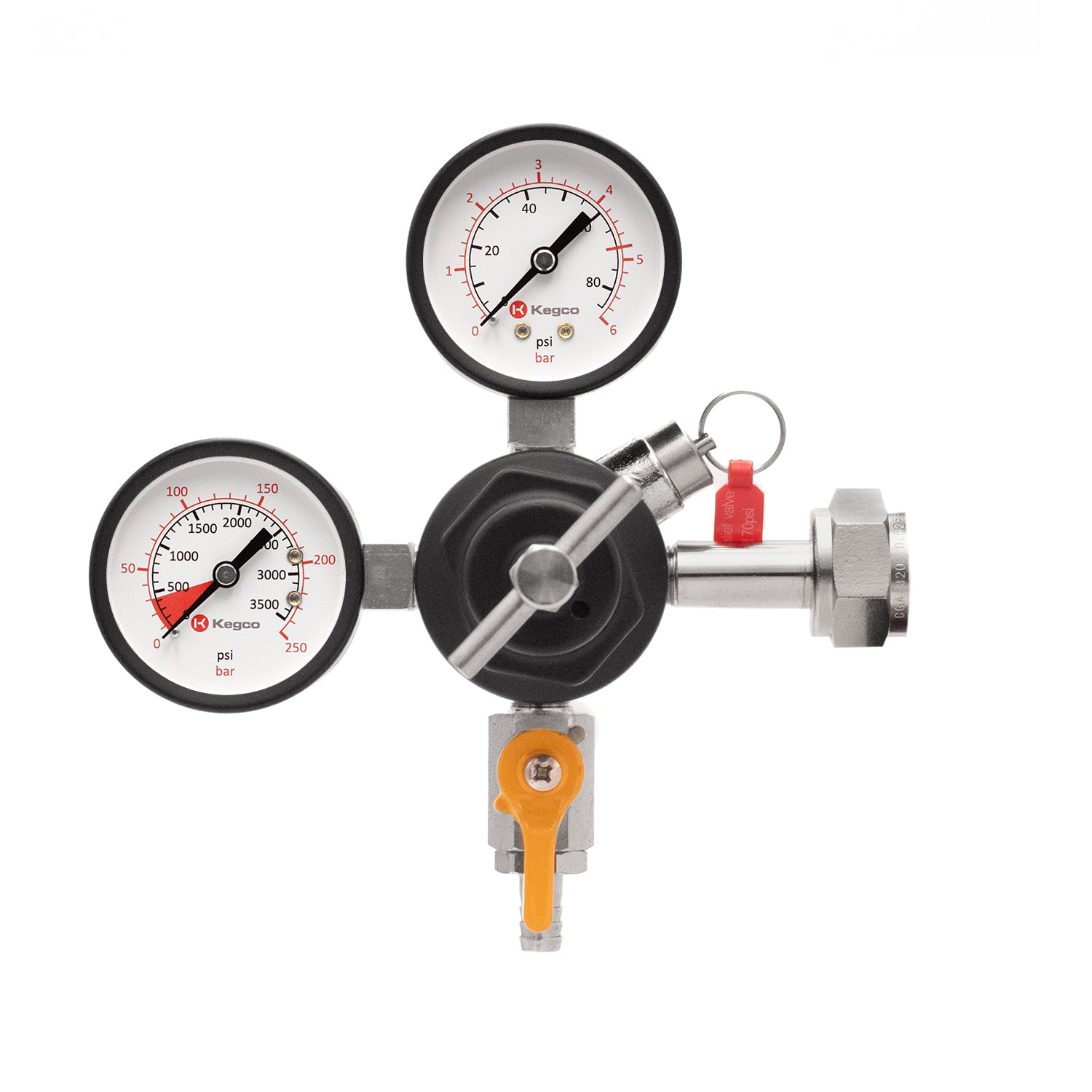 Regulator G G-RAP専用です。 Commercial Grade Double Gauge CO2 Regulator