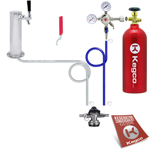 Standard Low Profile Tower Kegerator Conversion Kit with 5 lb. CO2 Tank