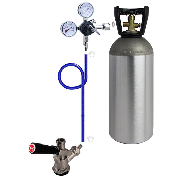 Single Tap Direct Draw Kit with 10 lb. CO2 Tank