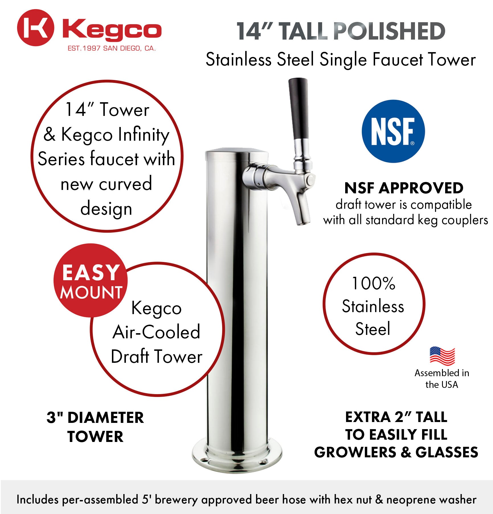 Kegco Infinity Faucet Tower