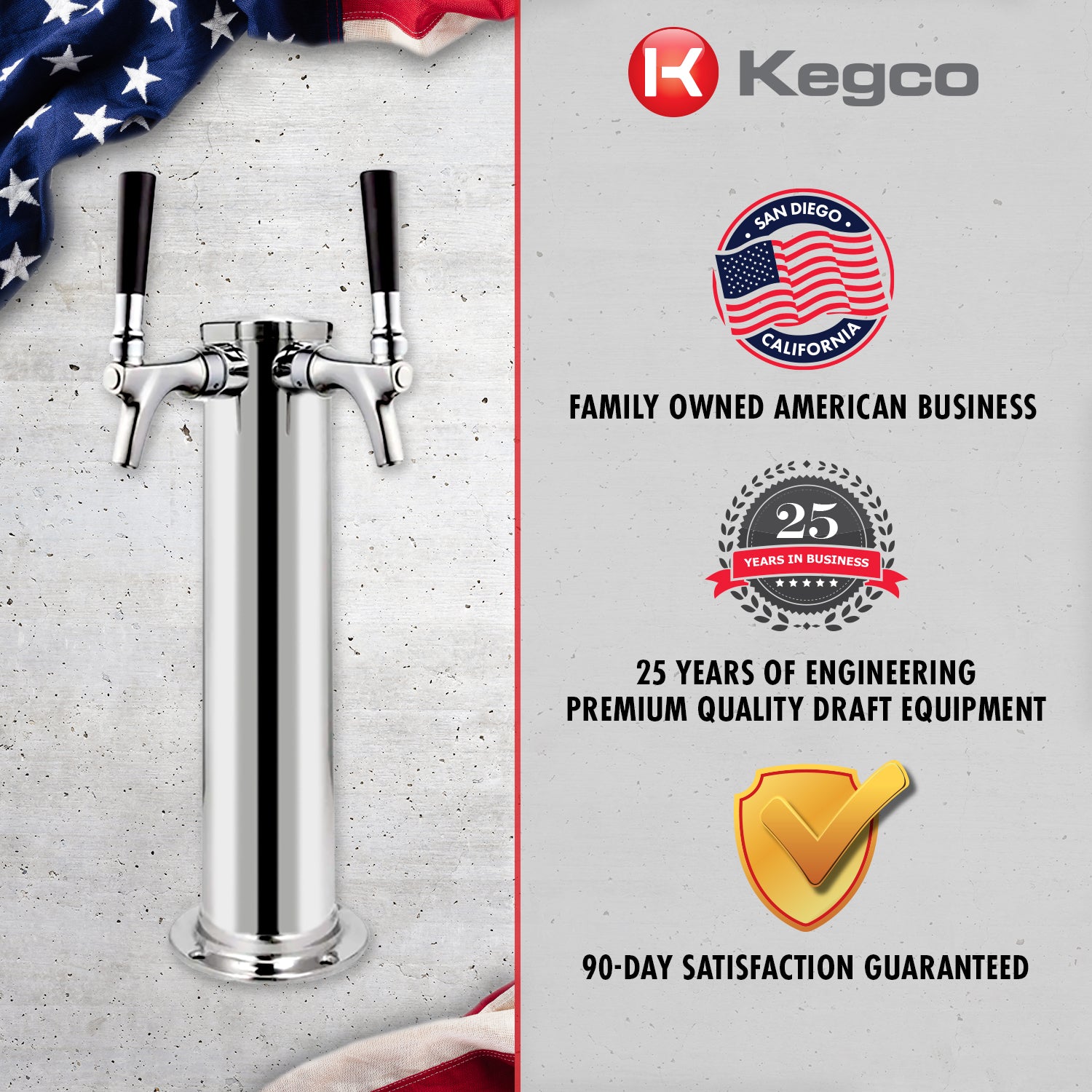 Kegco family owned business for over 25 years