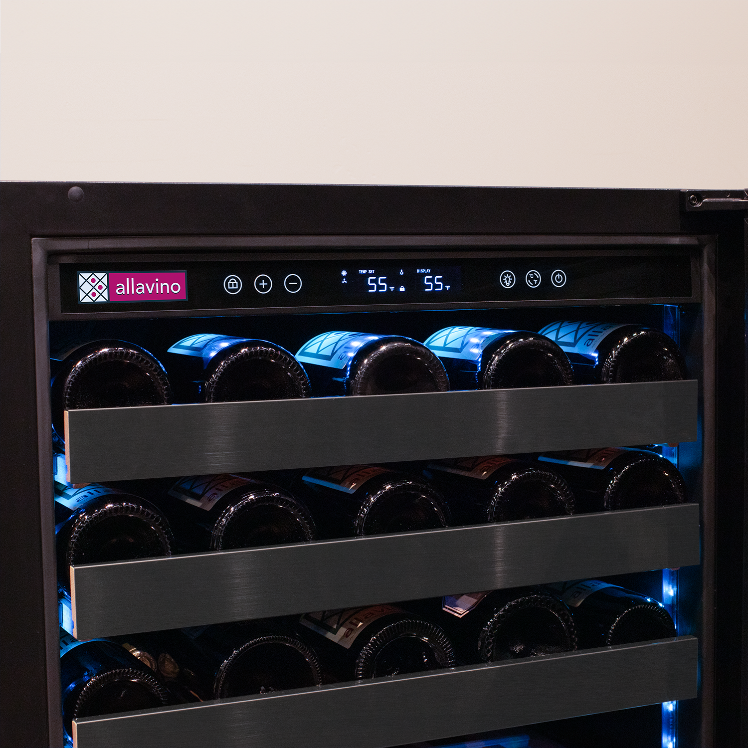 Allavino Reserva BDW5034S-1BSL LED undercounter wine refrigerator cooler