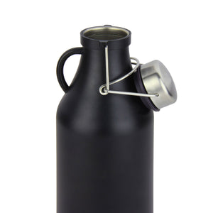 growler with lid open