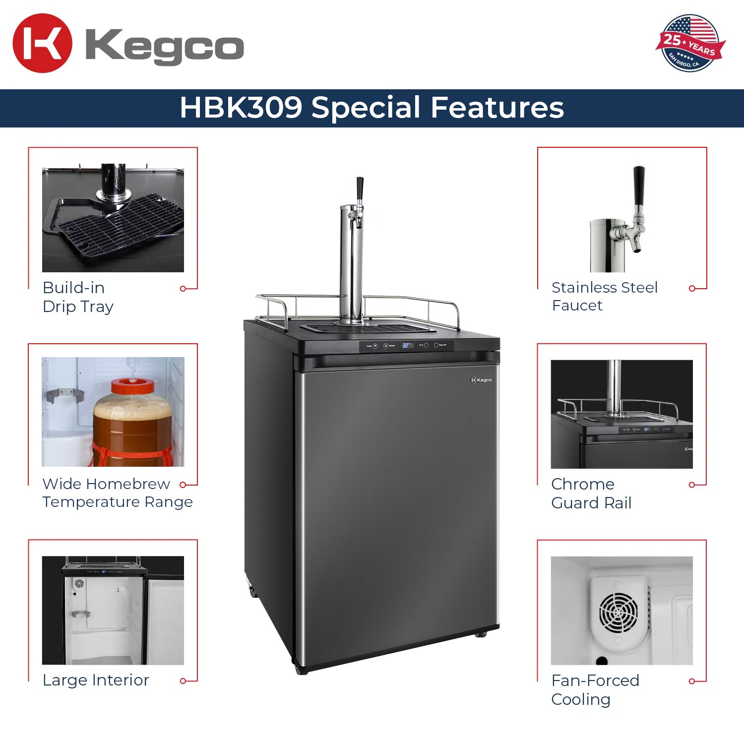 Kegco Kegerators features