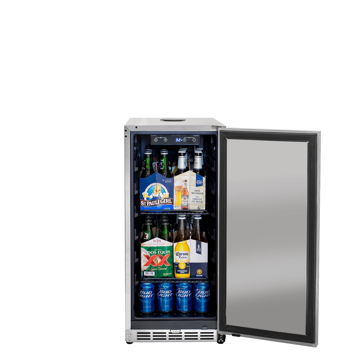 Kegco HK-15-SS beverage center 15 inch stainless steel outdoor