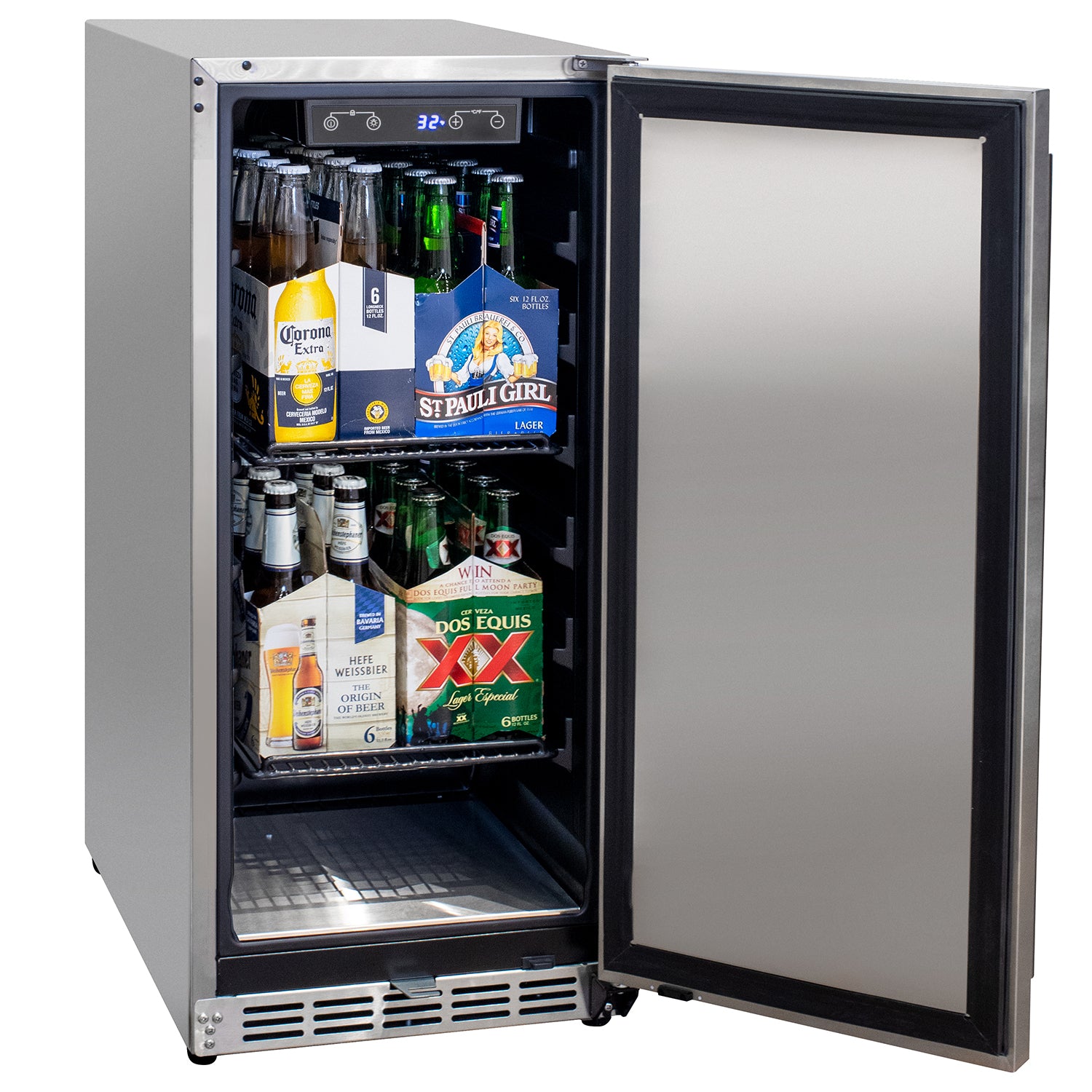 Kegco HK-15BC-SS 15 inch stainless steel outdoor beverage center