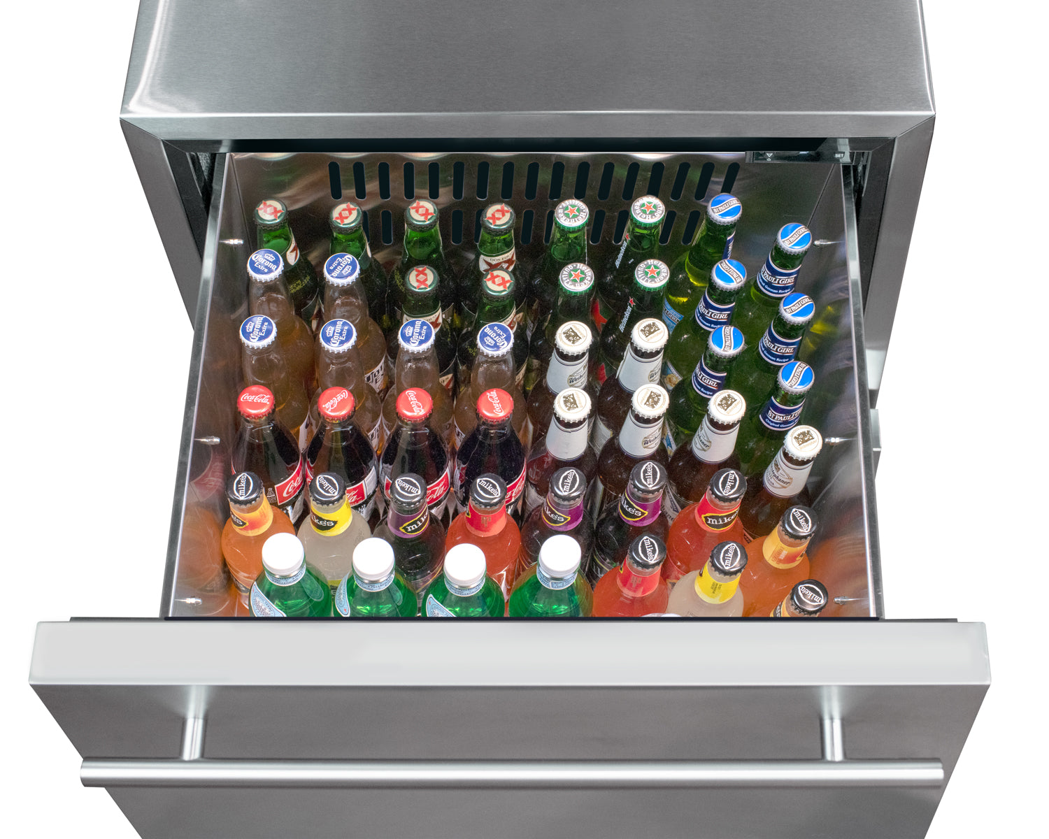 Kegco HK-24D-SS two drawer outdoor beverage center refrigerator