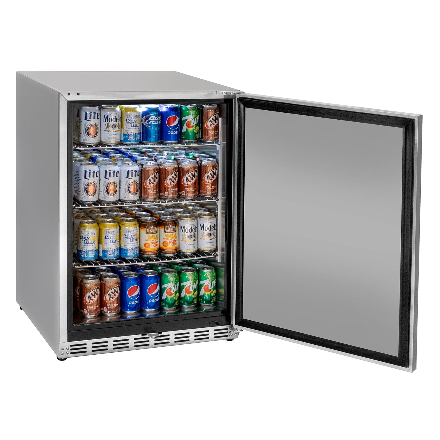 Kegco HK-24R-SS refrigerator for can beverages