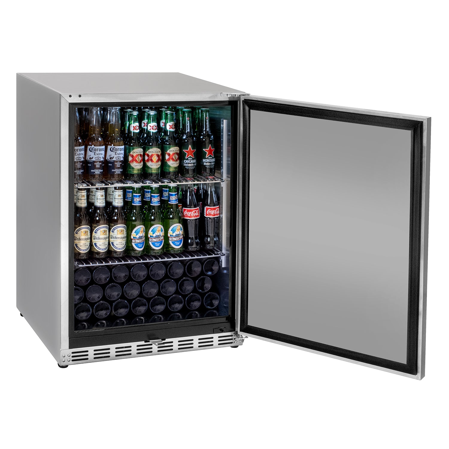 Kegco HK-24R-SS refrigerator for bottled beers