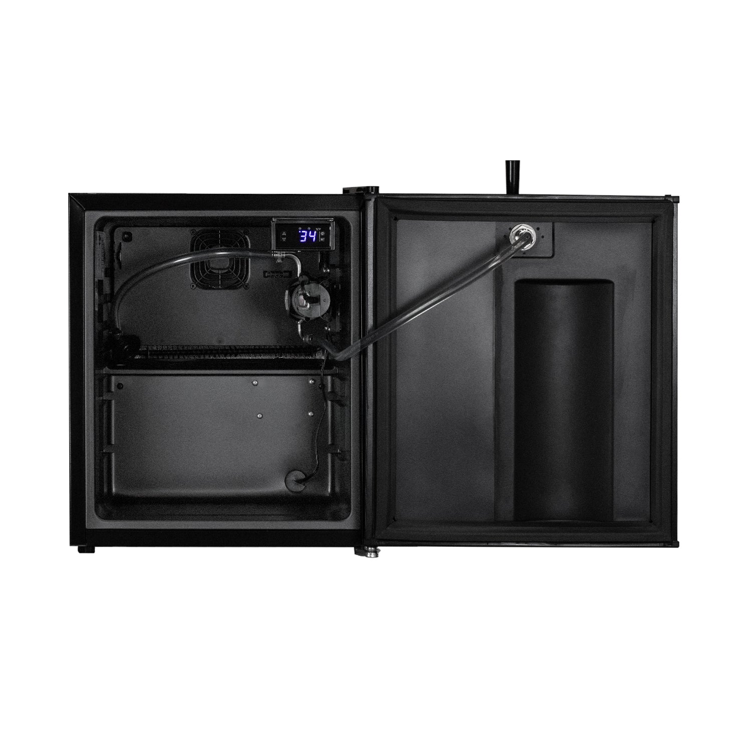 Kegco HK-46-BIB Bag-In-A-Box Cold Brew Coffee Mini Kegerator - Black