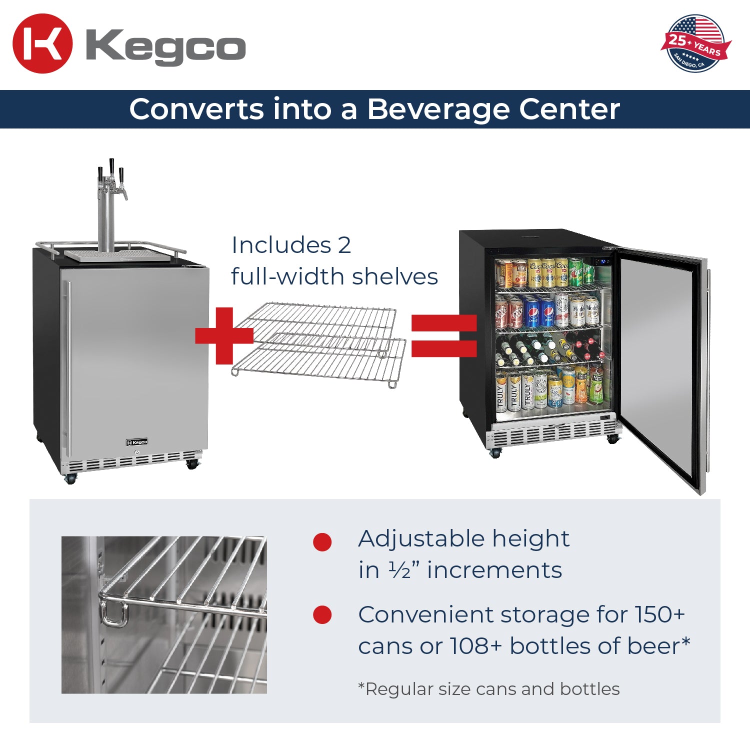 Converts into a Beverage Center