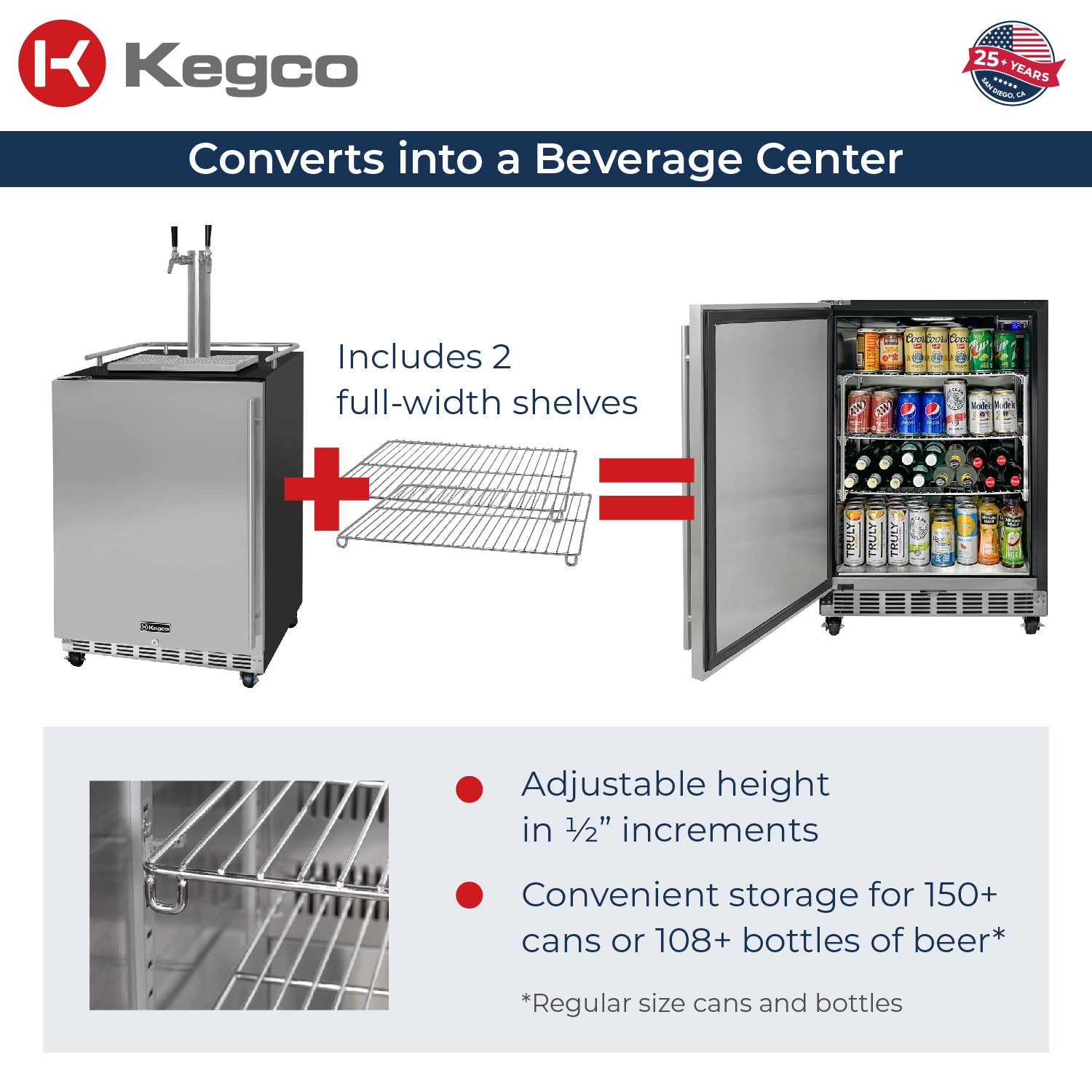 Converts into a Beverage Center