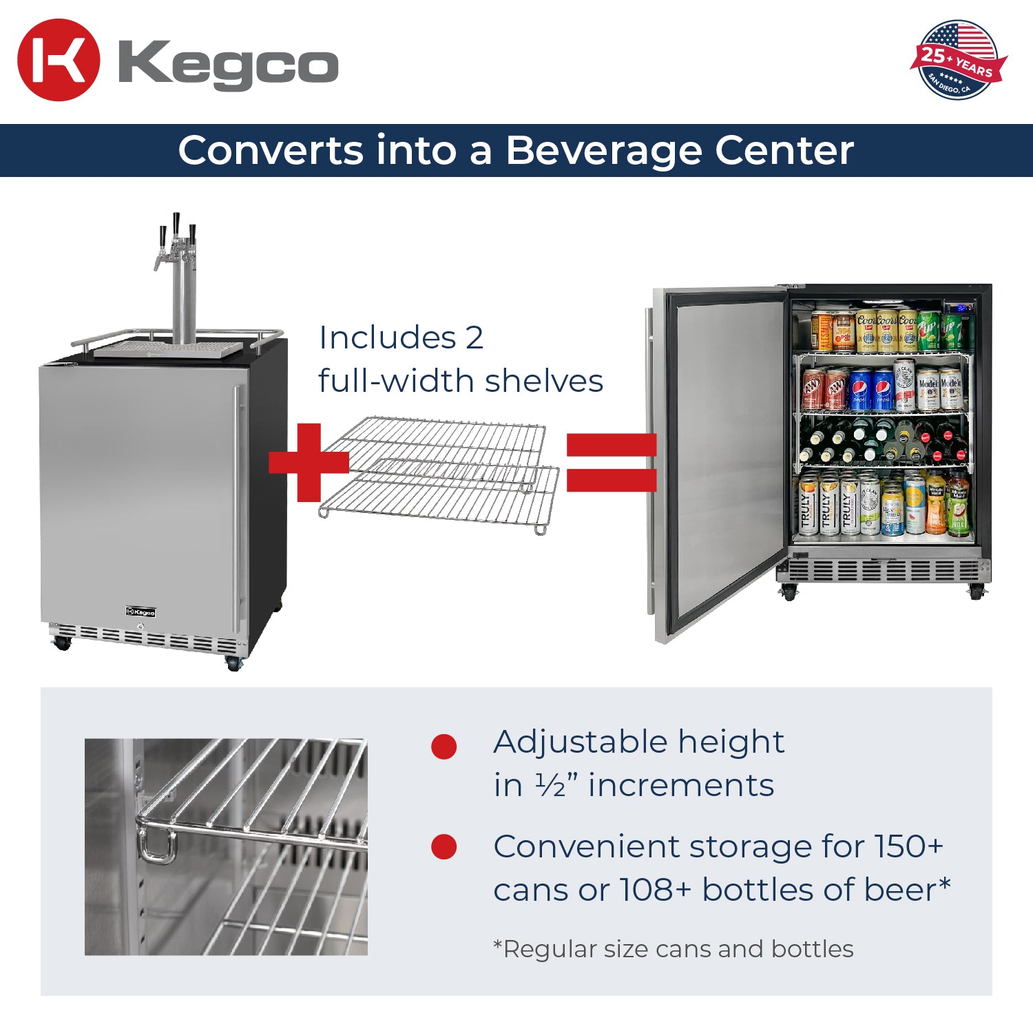 Converts into a Beverage Center