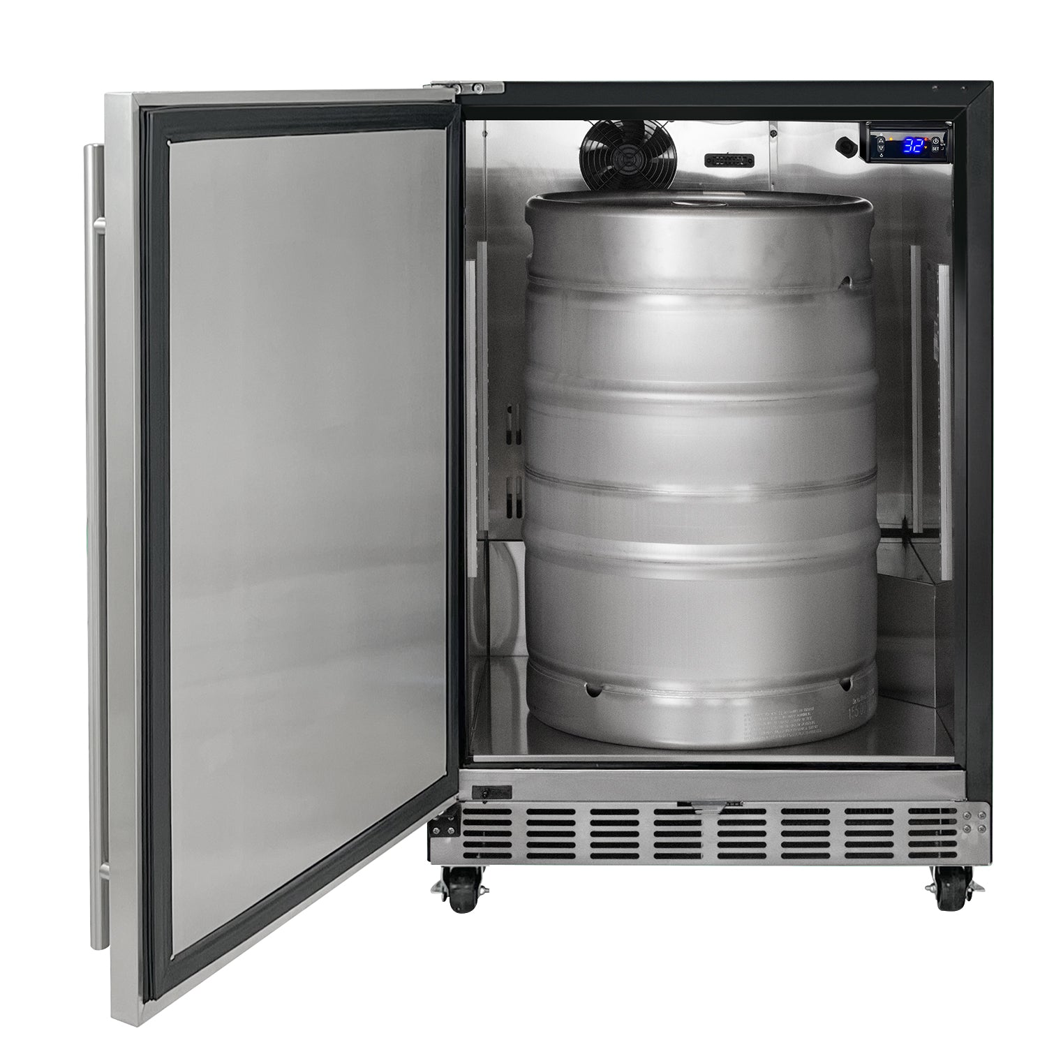 Kegco HK38 24 inch stainless steel kegerator