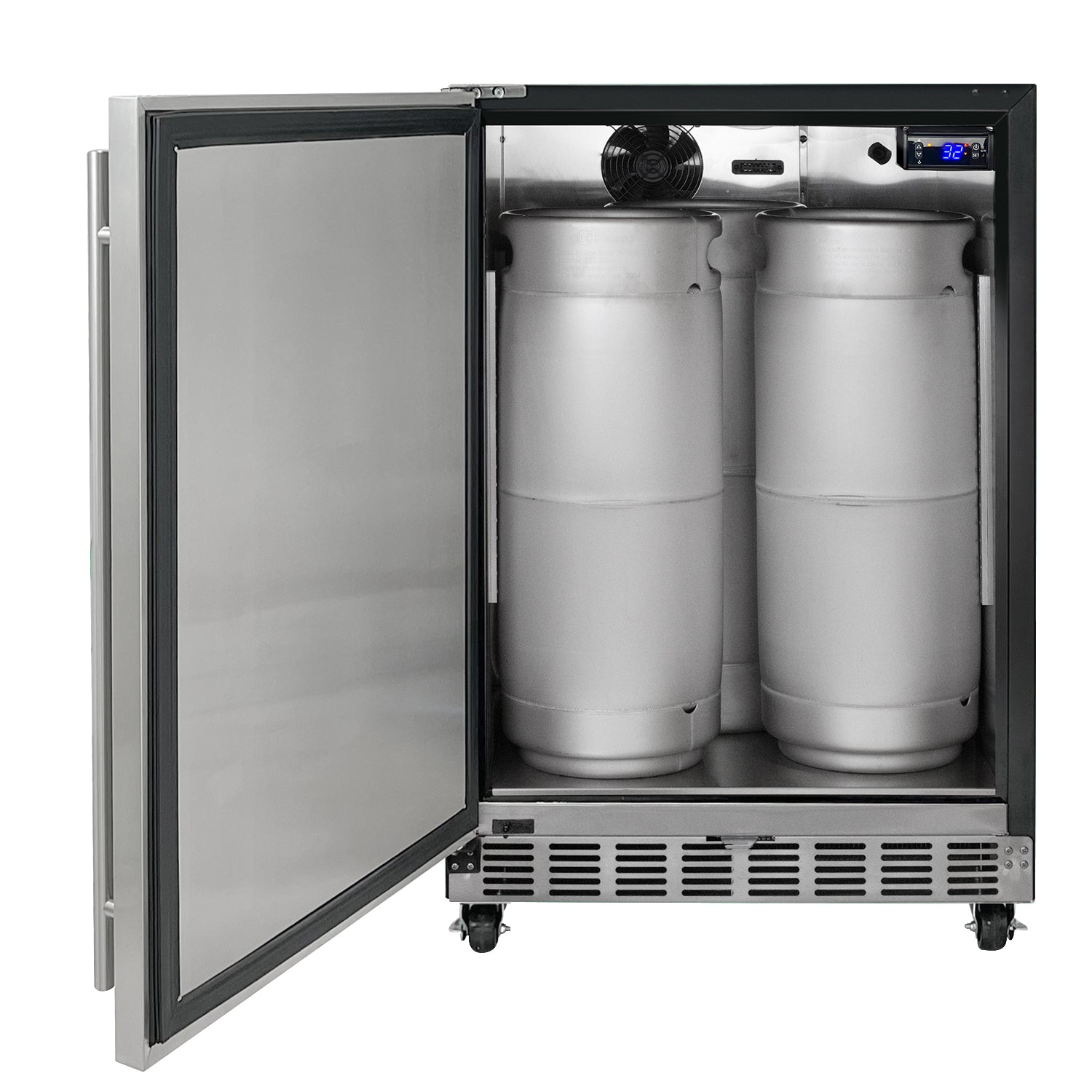 Kegco HK38 24 inch stainless steel kegerator