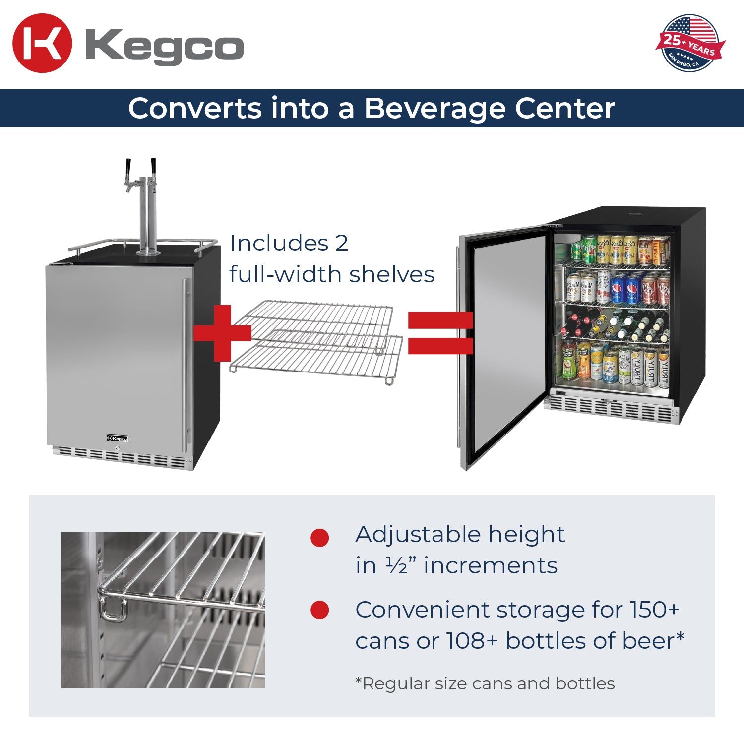 Converts into a Beverage Center