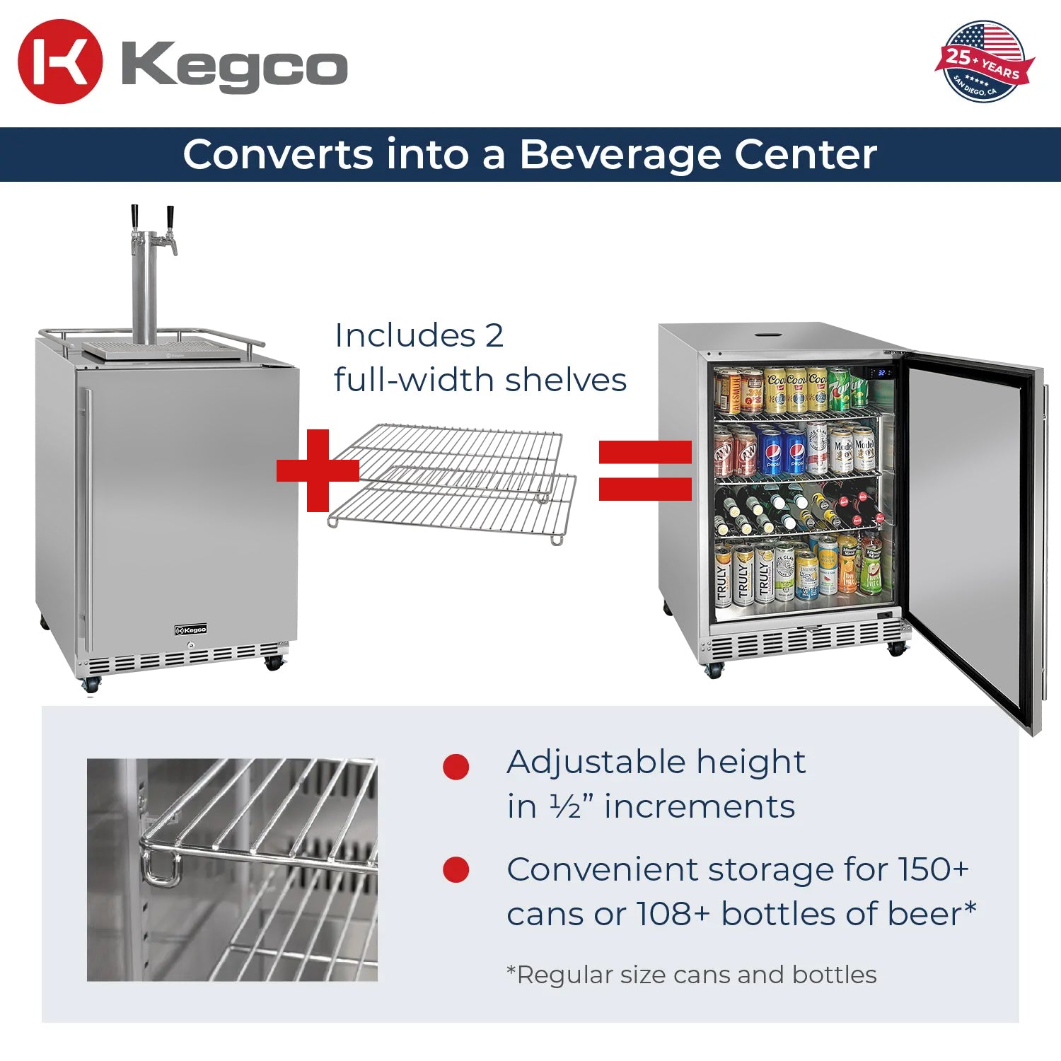 Converts into a Beverage Center