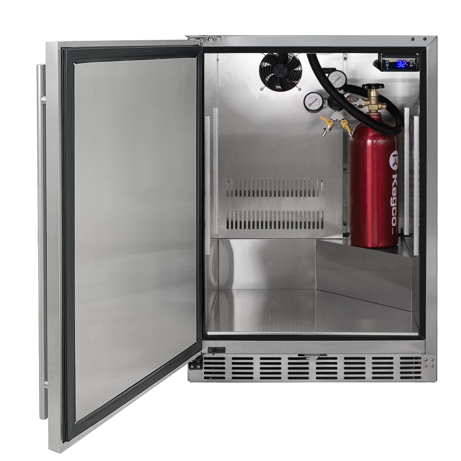 Kegco HK38SSU-L-2 left hinge kegerator