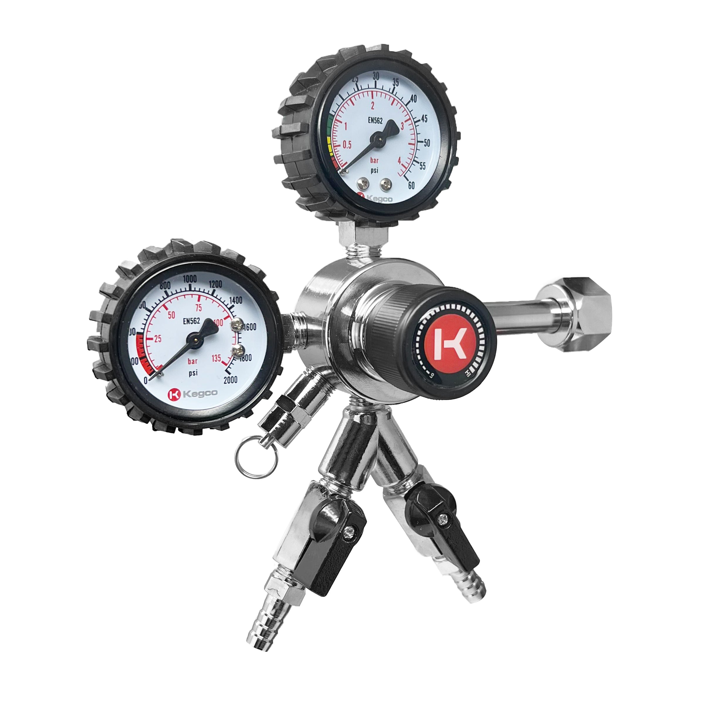 Kegco HL-62-2 Commercial Grade Dual Gauge Two Product Regulator