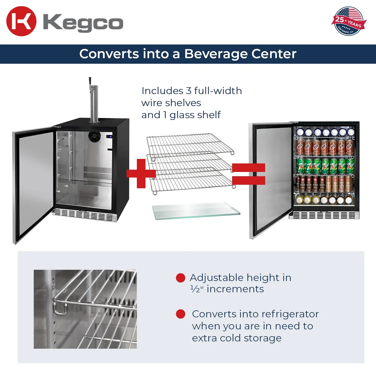 converts to refrigerator