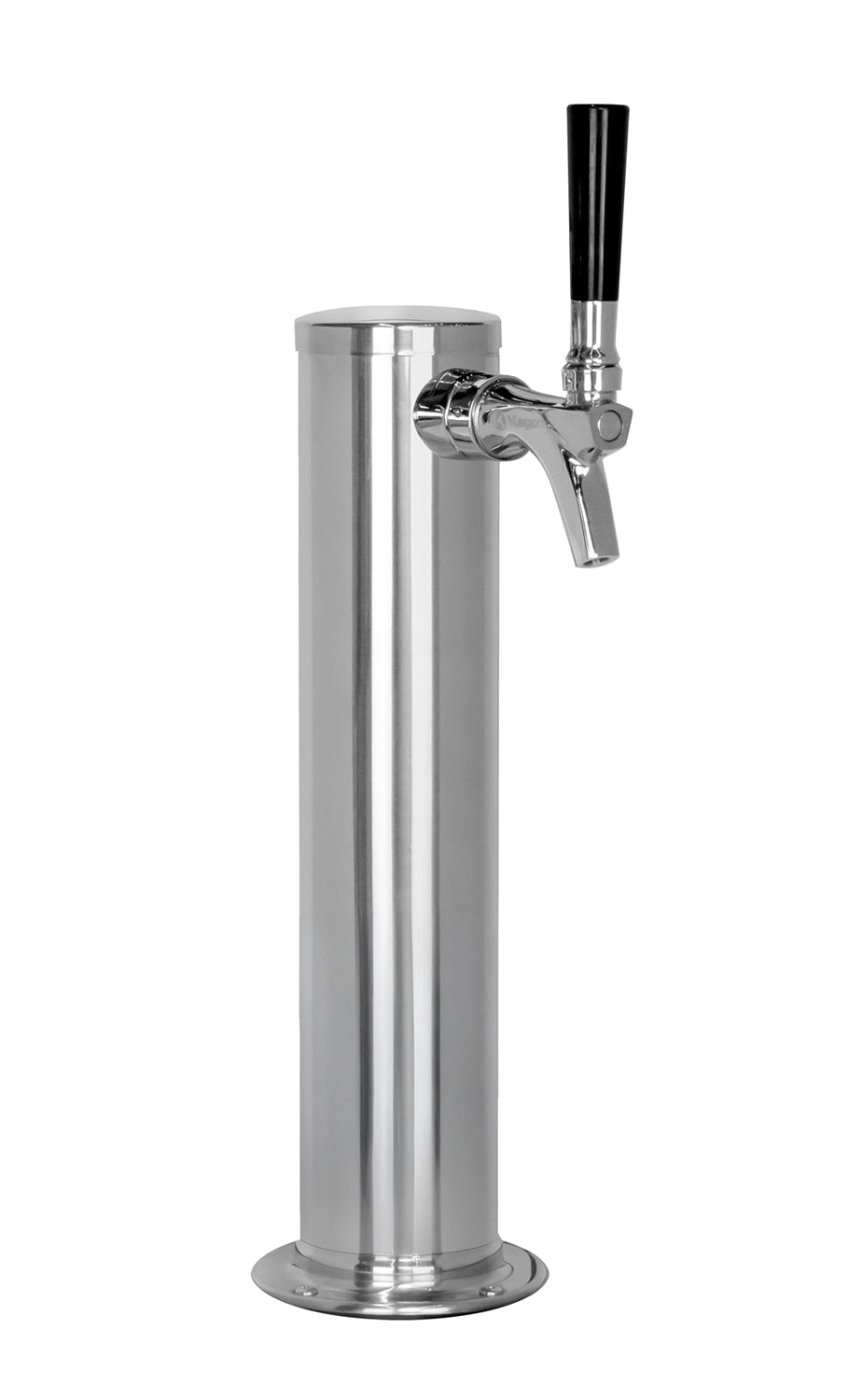 14" Polished Stainless Steel Infinity Draft Tower - All Stainless Contact
