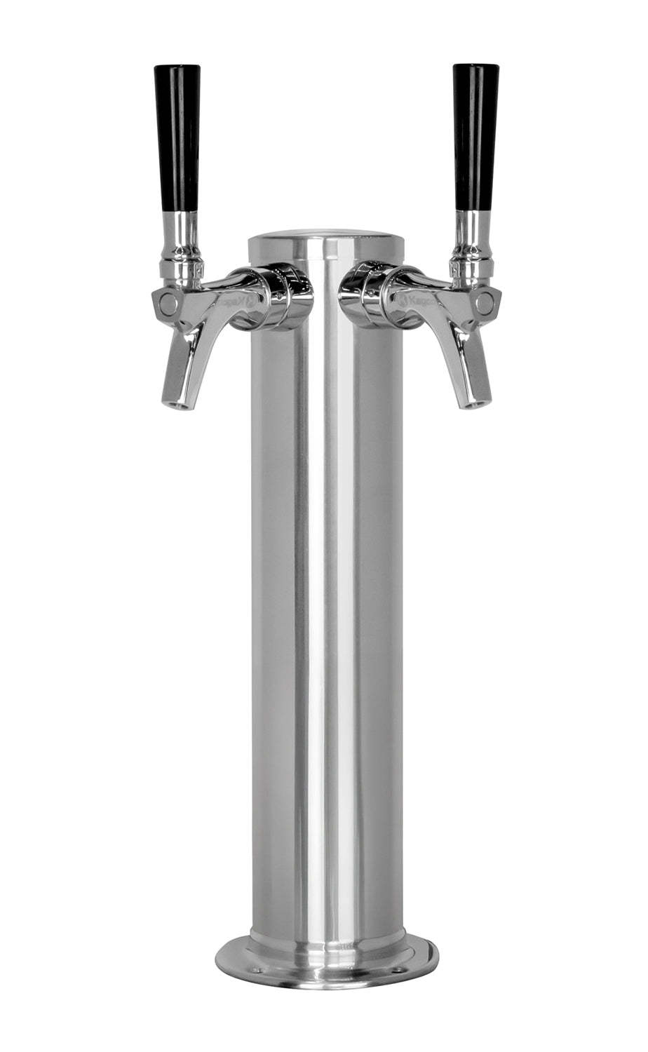 14" Polished Stainless Steel Infinity Draft Tower - All Stainless Contact