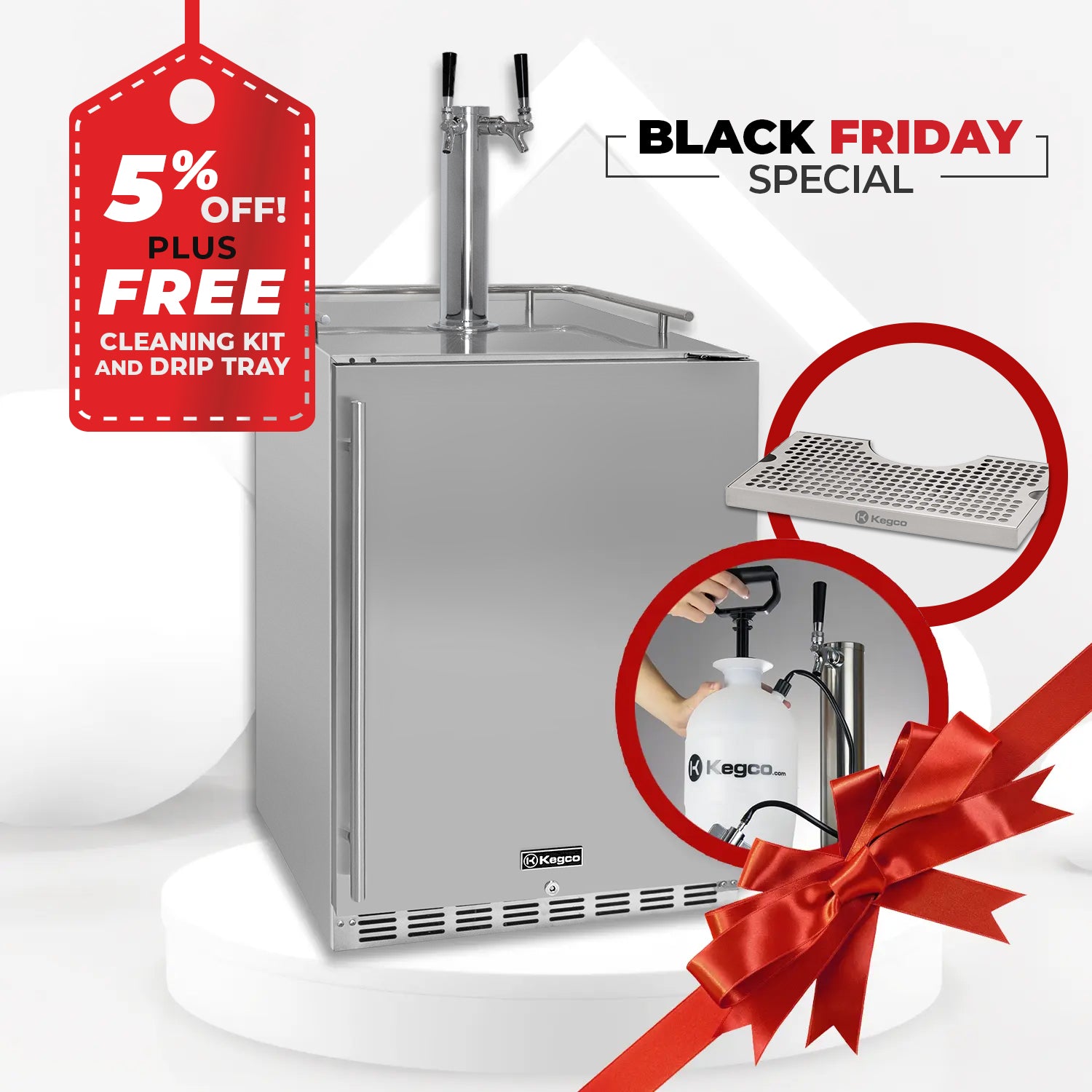 Kegco HK38SSU-2 Beer Fridge