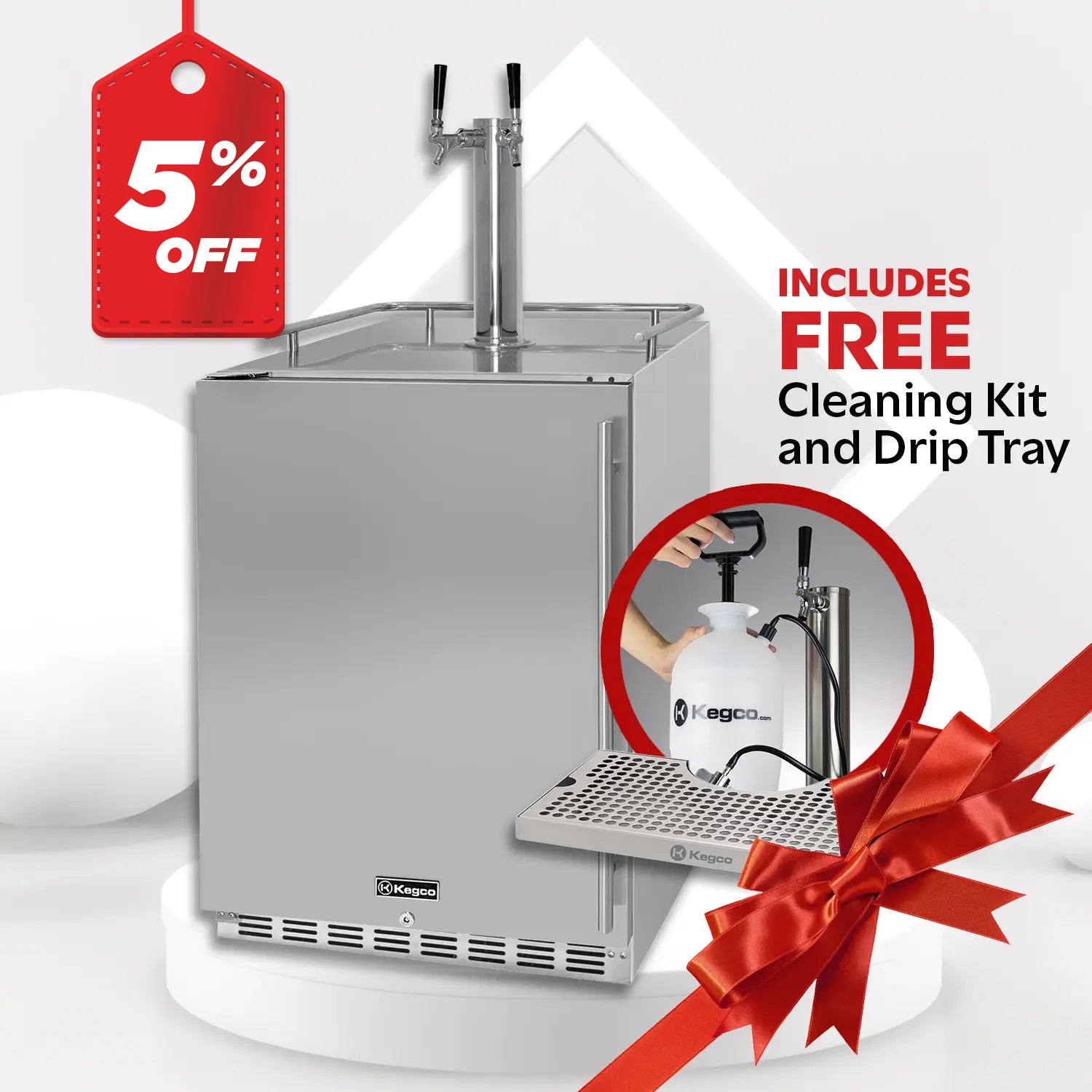 Kegco HK38SSU-L-2 Beer Fridge